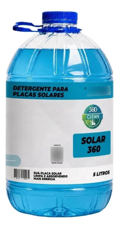 Solar 360 - Detergente Limpador Placa Solar Fotovotaica 5l