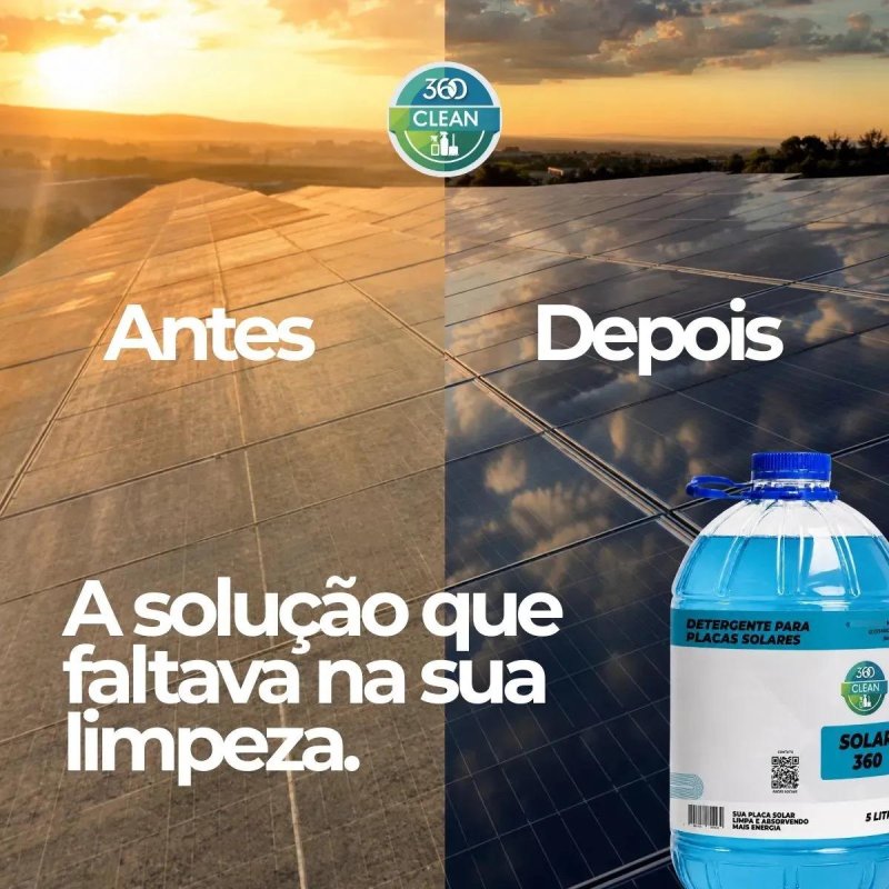Solar 360 - Detergente Limpador Placa Solar Fotovotaica 5l