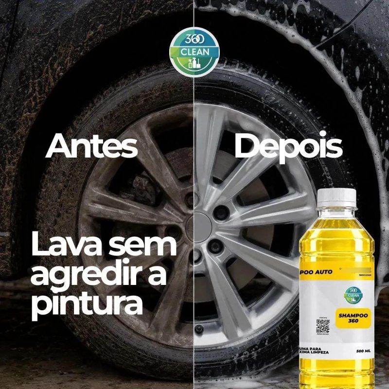 Shampoo 360 Clean - Shampoo Automotivo 500ml
