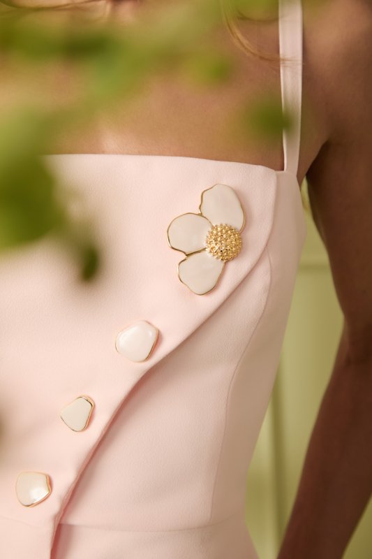 Blusa Alfaiataria Assimétrica Flores