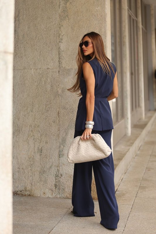 Conjunto Crepe Colete com Calça