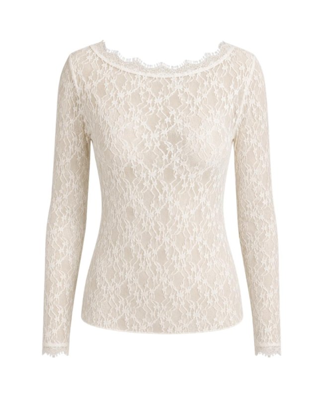 Blusa Manga Longa Renda