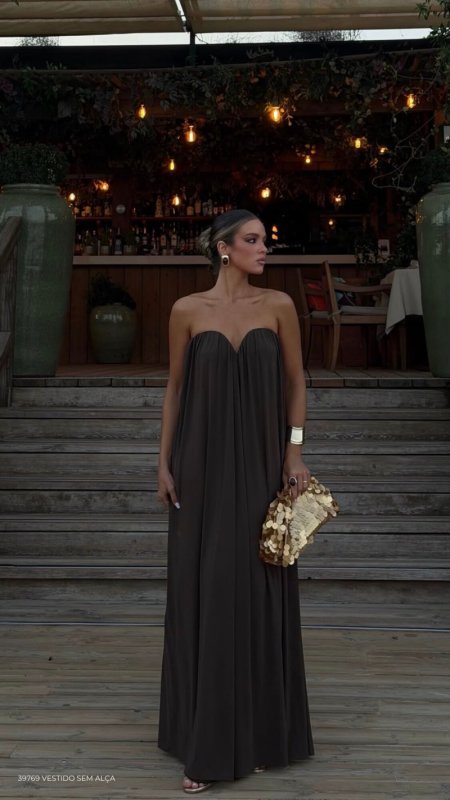 Vestido Sem Alça