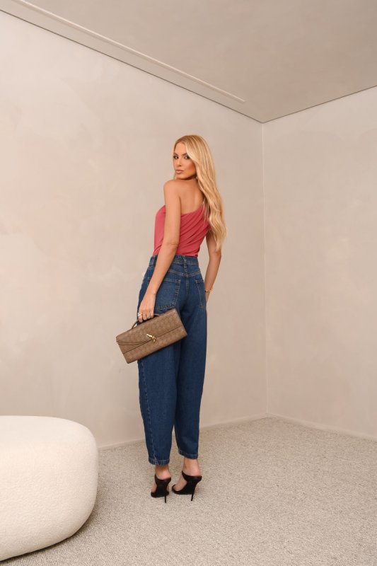 Calça Jeans Barril Lavagem Escura