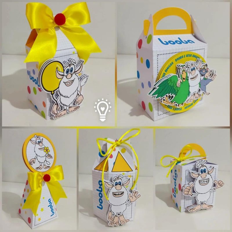 Kit Personalizado 10 Caixinhas Aniversário Booba Festa Linda