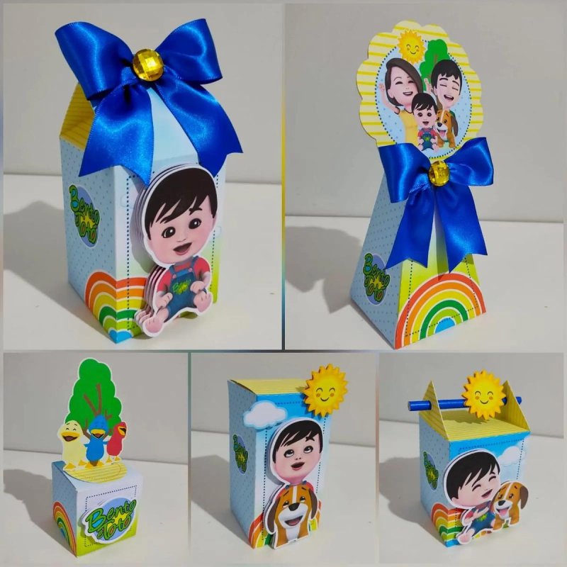 Kit Personalizado 10caixinhas Aniversário Bento E Totó Festa