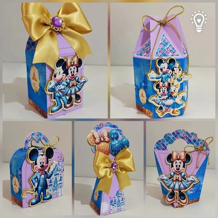 Kit Personalizado 10 Caixinhas Aniversário Disney 50 Anos