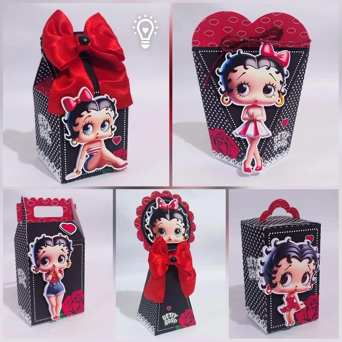 Kit Personalizado 10 Caixinhas Aniversário Betty Boop Festa