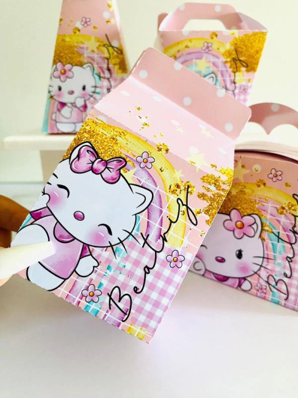 Kit Personalizado 10 Caixinhas Aniversário Hello Kitty 2