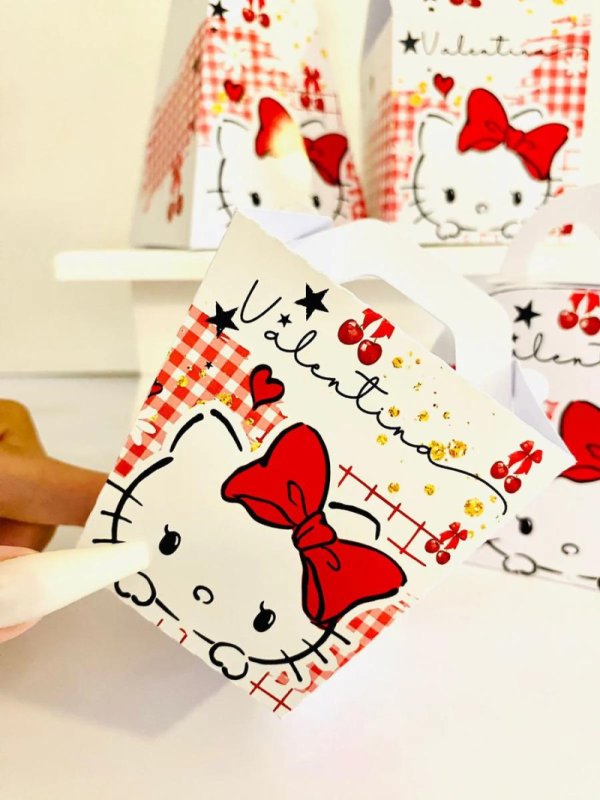Kit Personalizado 10 Caixinhas Aniversário Hello Kitty 1