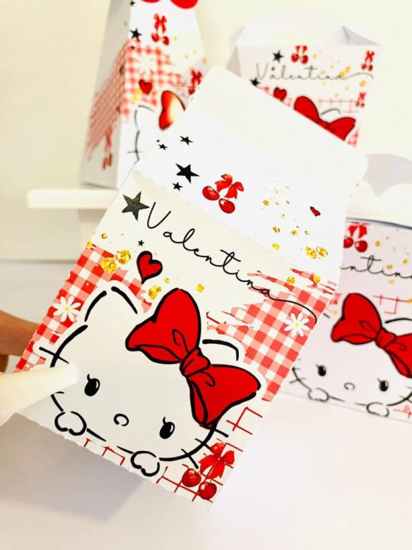 Kit Personalizado 10 Caixinhas Aniversário Hello Kitty 1