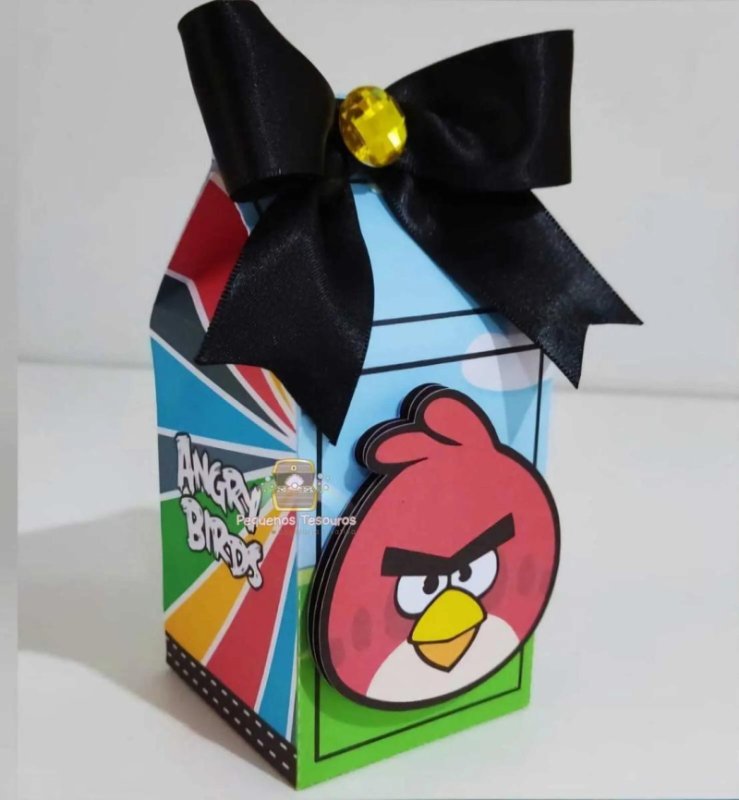 Kit Personalizado 10 Caixinha Aniversário Angry Birds Festa