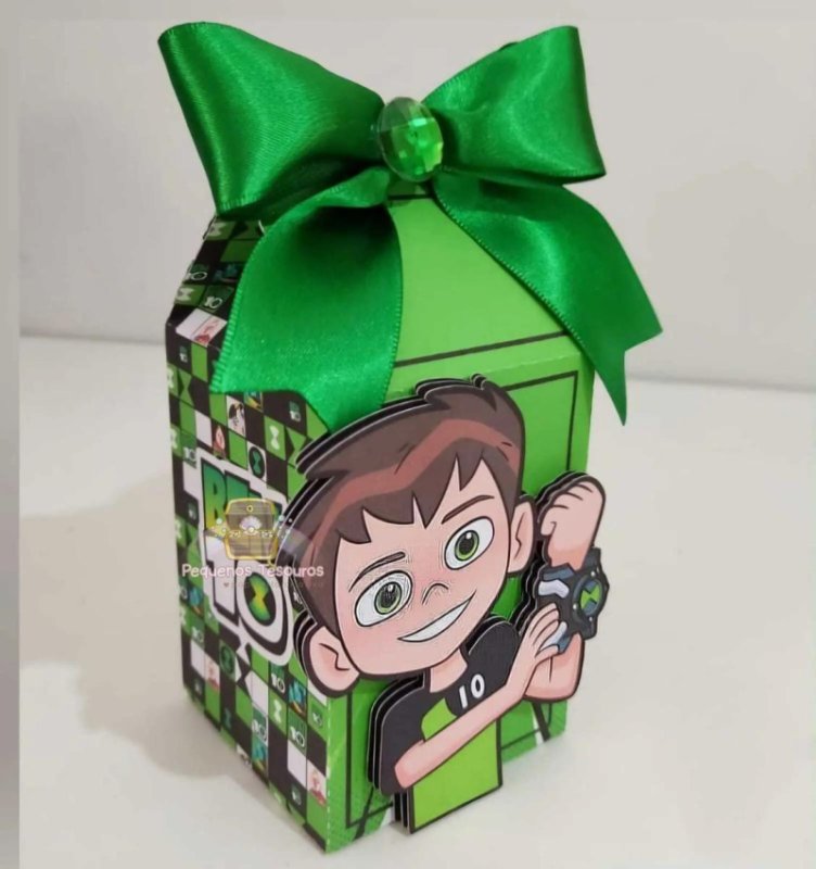 Kit Personalizado 10 Caixinhas Aniversário Ben 10 Festa