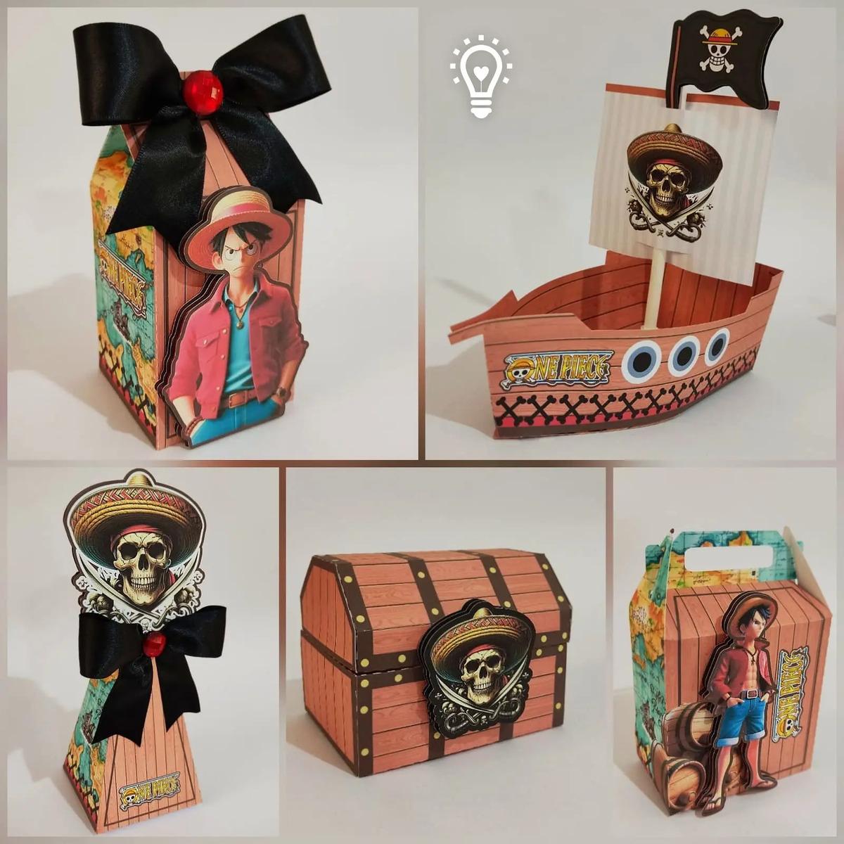 Kit Personalizado 10 Caixinha Festa Aniversário One Piece