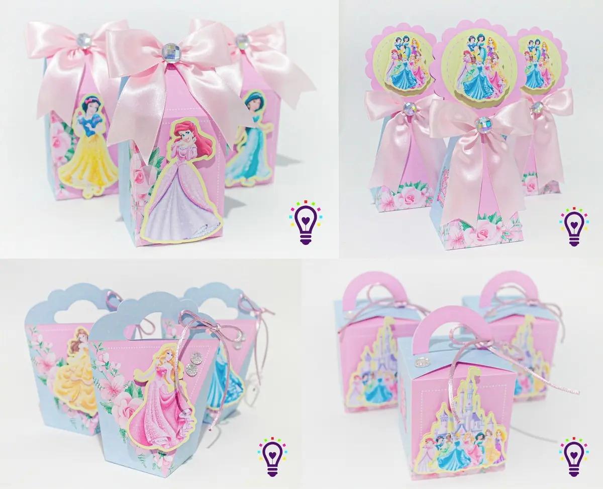 Kit Personalizado 10 Caixinhas Aniversário Princesa Disney