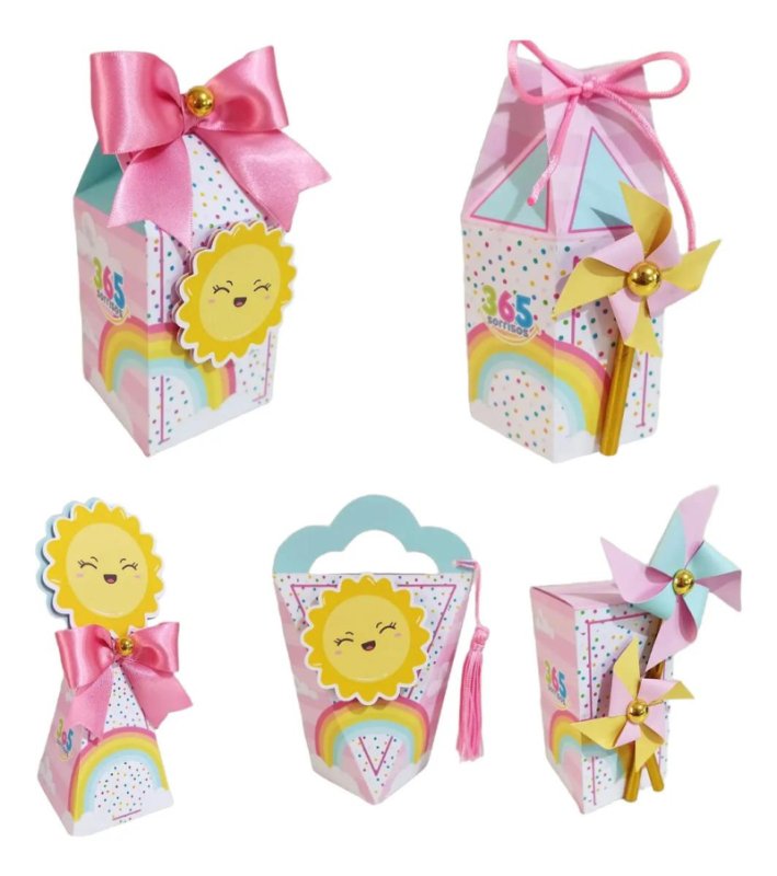 Kit Personalizado 10 Caixinha Aniversário 365 Sorrisos