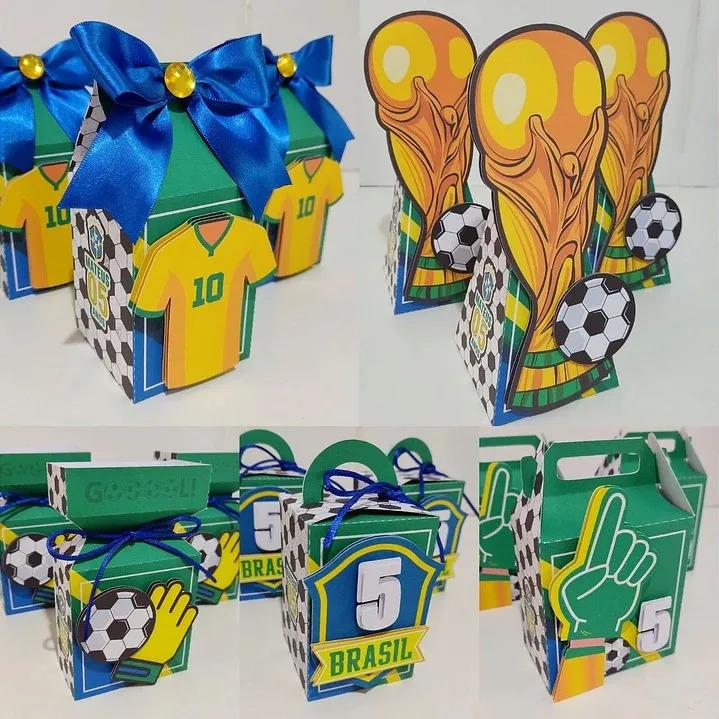 Kit Personalizado 10 Caixinhas Festa Aniversário Copa Mundo2