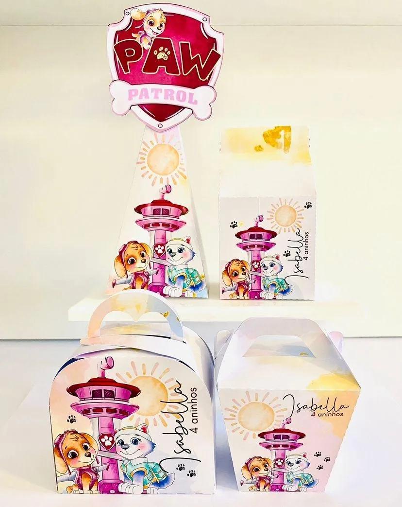 Kit Personalizado 10 Caixinhas Aniversário Patrulha Canina 9