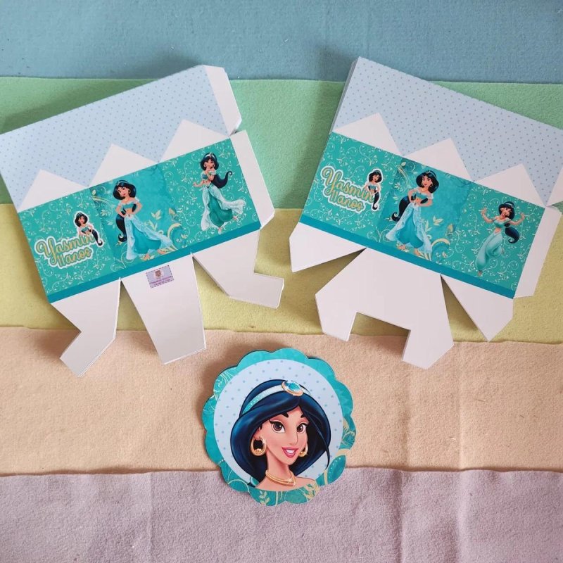Kit Personalizado 10 Centro De Mesa Aniversário Jasmine Azul