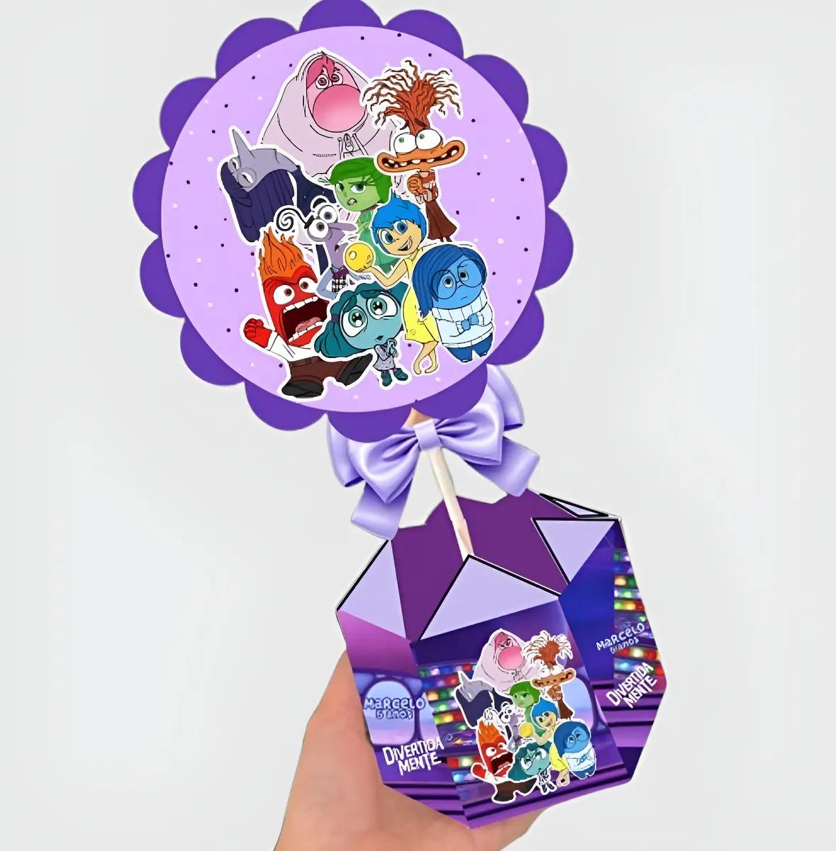 Kit Personalizado 10 Centro Mesa Aniversário Divertidamente