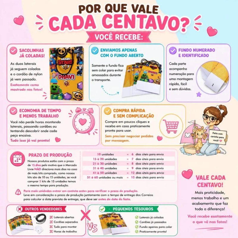 Kit 10 Sacolinhas Personalizada Aniversário Lilo & Stitch 1