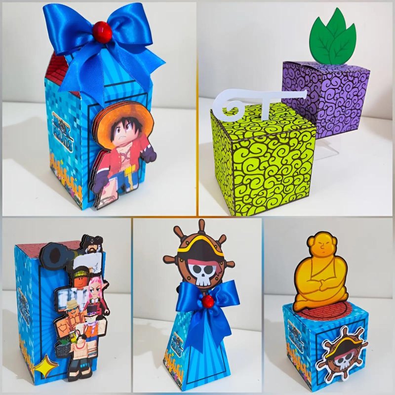 Kit Personalizado 10 Caixinhas Aniversário Blox Fruits Festa