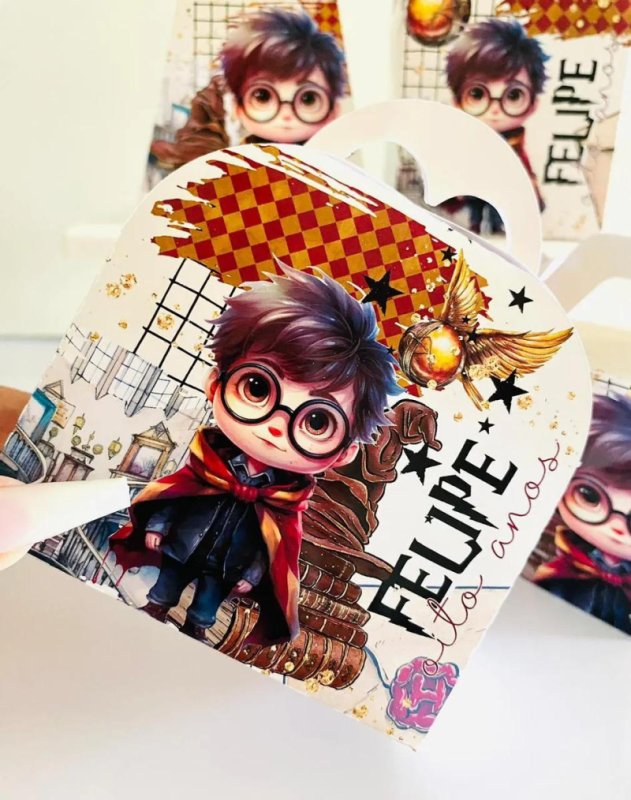 Kit Personalizado 10 Caixinhas Aniversário Harry Potter