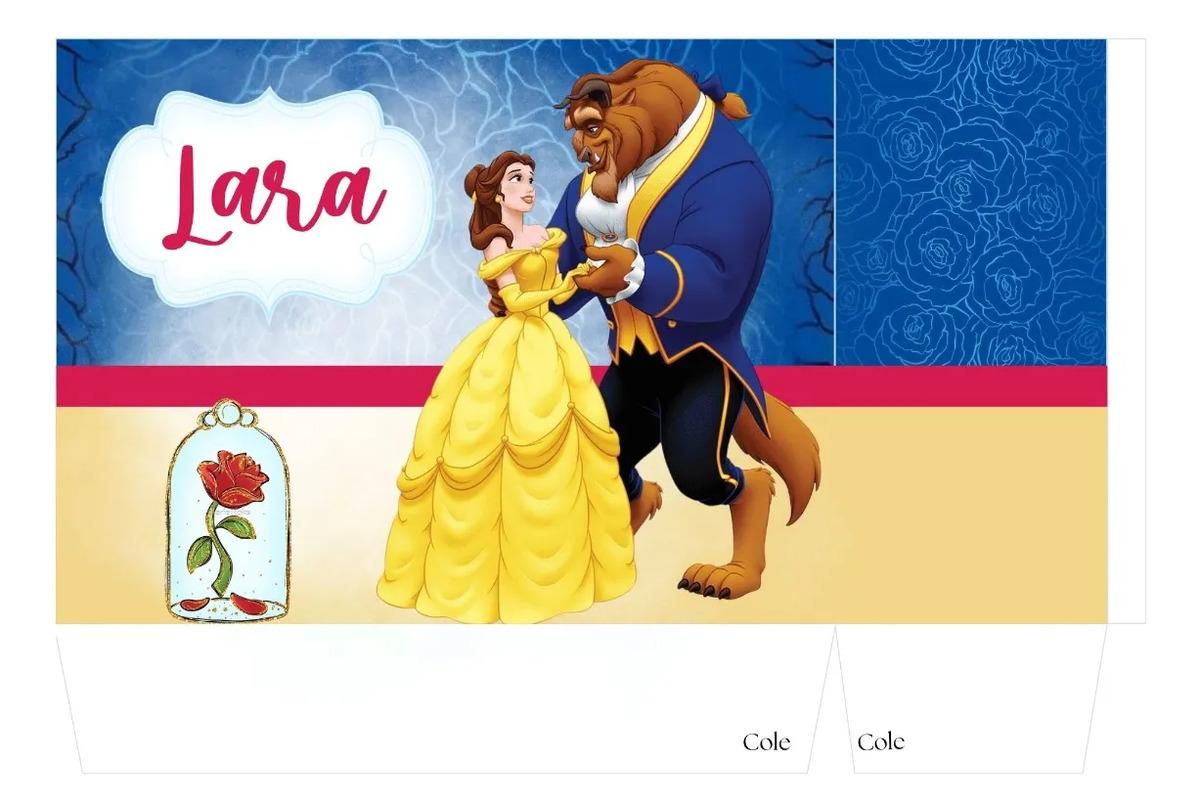 Kit 10 Sacolinhas Personalizada Aniversário A Bela E A Fera3