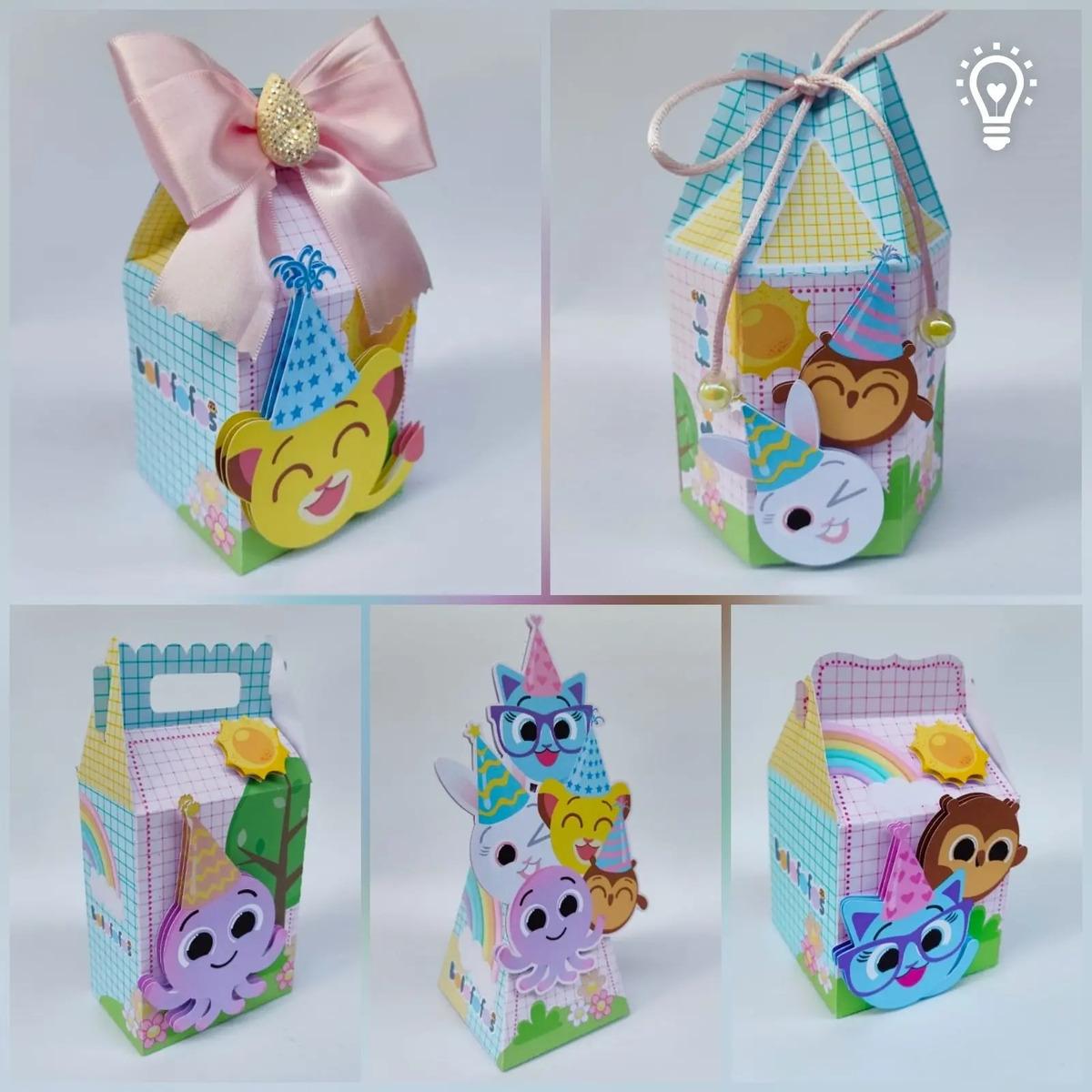 Kit Personalizado 10 Caixinhas Aniversário Bolofofos Festa