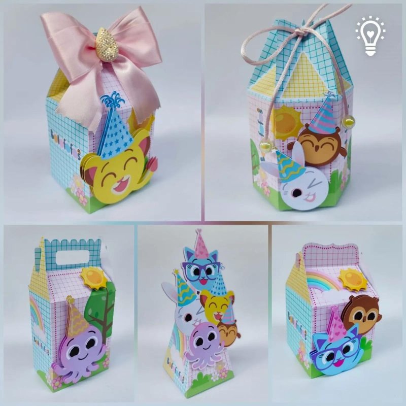 Kit Personalizado 10 Caixinhas Aniversário Bolofofos Festa