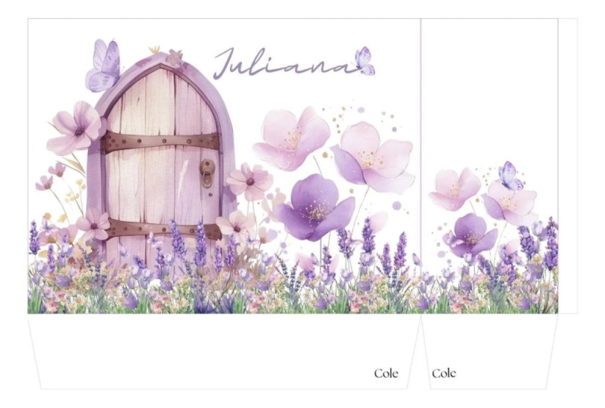 Kit 10 Sacolinha Personalizada Aniversário Jardim De Fadas 5