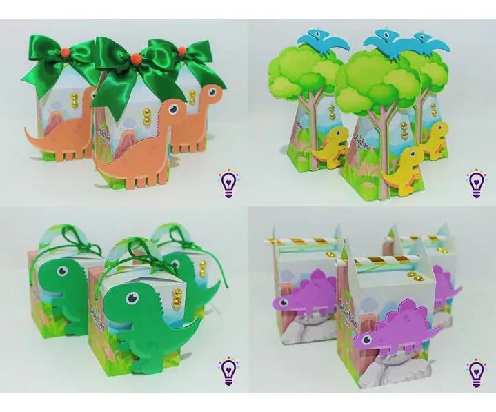 Kit Personalizado 10 Caixinhas Aniversário Dinossauros 5